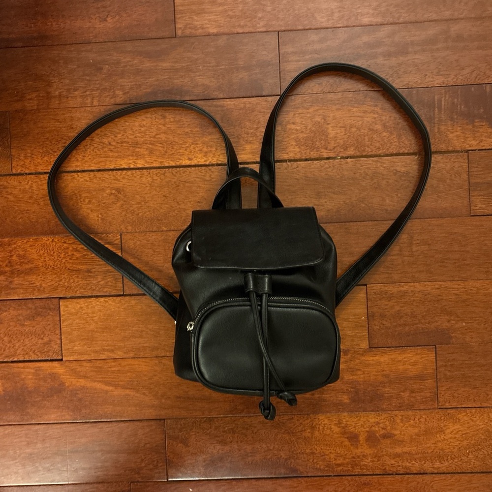 Black Mini Backpack